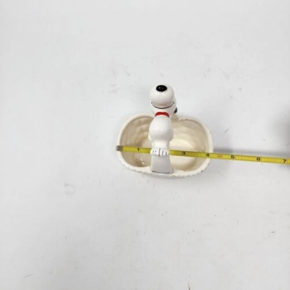 Vintage United Features Peanuts Snoopy Ceramic Basket Schulz Made In Japan 1958 - Picture 11 of 13